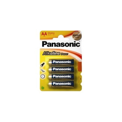 Satz mit 4 Panasonic Alkaline Power R6-Batterien